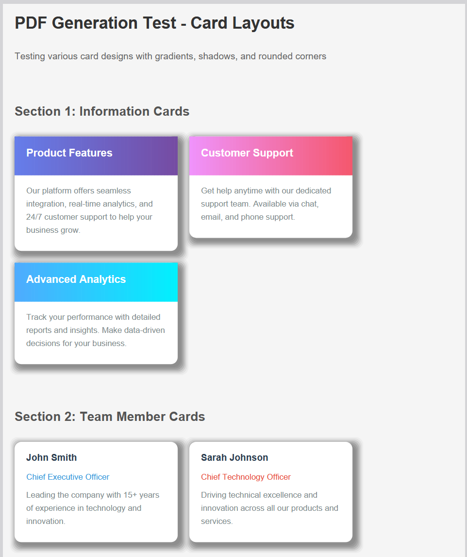 CSS Gradient Example